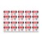 Signmission OSHA Danger Sign, Flammable No Smoking Bilingual, 5in X 3.5in Decal, 10PK, OS-DS-D-35-VV-1824-10PK OS-DS-D-35-VV-1824-10PK - alternate 1