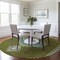 Homeroots 8' Olive Green Pink And Ivory Round Oriental Washable Indoor Outdoor Area Rug 598432 - alternate 7