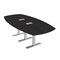 Skutchi Designs Arc Boat Conference Table With Power, 48 in W, 96 in L HAR-ABOT-48X96-T-U999ST19-ESIL - alternate 1