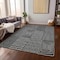 Homeroots 9' X 12' Black And Ivory Geometric Washable Indoor Outdoor Area Rug 596906 - alternate 3