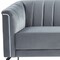 Homeroots 76" Gray Sofa With Silver Legs 480906 - alternate 6