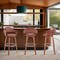 Armen Living Daxton 30" Brown Faux Leather and Walnut Wood Bar Stool LCDXBAWABR30 - alternate 4