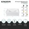 Kingston Brass 60-Inch Acrylic Rectangular 3-Wall Alcove Tub Combo with Waste and Overflow Drain, Left Hand Drain CVTDE603122L0 - alternate 3
