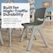 Flash Furniture Plastic Stacking School Chairs with 12 in Seat Height in Soft Gray, 10PK 10-YU-YCX-001-SFTGY-GG - alternate 6