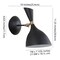 Jonathan Y Josef 10" Iron Retro LED Wall Sconce, Black JYL9066A - alternate 5