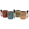 Mr. Coffee Cafe Americano 8 Piece 13oz Ceramic Cup and Spoon Set in Assorted Colors 750117476M - alternate 1