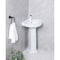 Kingston Brass 22" Ceramic Pedestal Sink, Single Hole, Glossy White VPB2210 - alternate 4