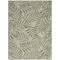 Homeroots 6' X 9' Ivory And Green Palm Leaf Indoor Outdoor Area Rug 550176 - alternate 1