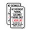 Signmission No Overnight Parking Customer Parking Only 2 Hour Limit, 18'' X 24'', Heavy Gauge Aluminum, 2PK A-1824-2PACK-23838 - alternate 1