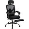 Simple Deluxe Retractable Footrest Ergonomic Swivel Office Chair with Lumbar Support Pillow and Padded Armrests 3A88FNCHAIRC3509WBK01 - alternate 1