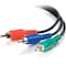 C2G 3ft Value Series RCA Component Video Cable - RCA Male - RCA Male - 3ft - Black 40956 - alternate 1