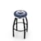 Holland Bar Stool Co 36" Blk Wrinkle Edmonton Oilers Swivel Bar Stool, Chrome Ring L8B2C36EdmOil - alternate 1