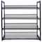Organize It All 4 Tier Adjustable Mesh Shoe Rack in Black 23544-BLACK - alternate 5