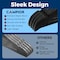 Campior Black Wooden Hangers, Heavy-Duty with 360 Deg Swivel Hook, Non-Slip, Pants Bar, 5PK CMPWH5BK - alternate 3
