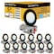 Nuwatt 4 Inch Black Canless Recessed Lighting LED Wafer Lights, Wet Rated, 2700K-5000K, 630LM, 12PK NW-P-DL-4-9W-5CT-BLK-12P - alternate 1