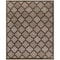 Homeroots 8' X 10' Dark Brown And Light Brown Trellis Indoor Outdoor Area Rug 551110 - alternate 4