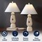 Jonathan Y Henge 28" Organic Minimalist Textured Resin/Metal Stacked LED Table Lamp, Antique White, 2PK JYL9206A-SET2 - alternate 5