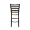 Holland Bar Stool Co 30" Stationary Bar Stool, Black Wrinkle, Nat Oak Seat 40030BWNatOak - alternate 4