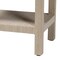 Bali & Pari Sebastian Grasscloth Scalloped End Table, Beige 266-14550-ZORO - alternate 3