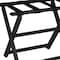 Homeroots Earth Friendly Black Folding Luggage Rack With Black Straps 383082 - alternate 4