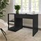 Martha Stewart Kayden Single-Drawer Desk w/2 Tier Shelf in Black w/Oil Rubbed Bronze Hardware KHO-23042-TBSF-BK-BK-MS - alternate 8