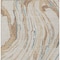 Homeroots 5' X 8' Beige Teal Blue And Ivory Abstract Washable Indoor Outdoor Area Rug 600205 - alternate 6