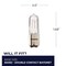 Bulbrite Pack of 5 Halogen T4 Double-Contact Bayonet Base BA15D Light Bulb, 50 Watt, Clear, 5PK 860809 - alternate 5