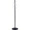 Safco Coat Rack, Spiral Nail Head, Black/Silver 4191NC - alternate 1