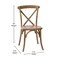 Flash Furniture Advantage Hand Scraped Dark Natural X-Back Chair X-BACK-DNAT - alternate 9