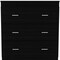 Homeroots 32" Black Three Drawer Dresser 543996 - alternate 7