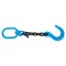 Mytee Products 5/8in x 2ft Single Leg Chain Sling 22,000 Lbs WLL, Oblong Link-to-Sling Hook Ends CH582-58FH-OBL-G100 - alternate 1