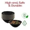 Smarty Had A Party 32 oz Black with Gold Rim Organic Round Disposable Plastic Bowls 60 Bowls, 60PK 9332BG-CASE - alternate 7