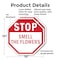 Signmission Stop Smell the Flowers, 10 inch X 10 inch, Plastic Sign, 2PK OC-P-2PACK-10-65 - alternate 3