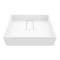 Vigo Bryant Modern White Matte Stone 17 in. L x 13 in. W x 5 in. H Rectangular Vessel Bathroom Sink VG04024 - alternate 1