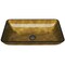 Vigo Donatello Gold Glass 22 in. L x 14 in. W x 5 in. H Rectangular Vessel Bathroom Sink VG07506 - alternate 1