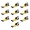 Mytee Products 2in x 30ft Ratchet Straps w/ flat hook, WLL 3,333 Trailer Tie Down - Yellow, 10PK RS230x10 - alternate 1
