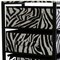 Homeroots Zebra Black and White Rolling Six Drawer Tower Organizer 468921 - alternate 5