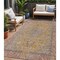 Homeroots 5' X 8' Gold And Peach Medallion Washable Indoor Outdoor Area Rug 616269 - alternate 1
