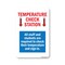 Signmission PSA, Temperature Check Station, 18in X 12in Peel And Stick Wall Graphic, OS-NS-RD-1218-25434 OS-NS-RD-1218-25434 - alternate 1