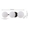 Jonathan Y Nash 23 in. 3-Light Mid-Century Modern Metal and Frosted Glass Globe LED Vanity Light, Oil Rubbed Bro JYL9568B - alternate 5