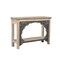 Homeroots 56" Natural and Black Solid Wood Distressed Console Table With Shelf 565173 - alternate 6