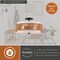 Vaxcel Abbotsford 2-Light Semi-Flush Ceiling Light, Matte Black, White Linen and Rattan Drum, 16-In. C0376 - alternate 5