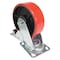 Vestil Polyurethane Swivel With Total Brake Caster 6 In. Diameter x 2 In. Width 1232 lb Red/Black CST-VE-6X2PU-SWTB - alternate 7