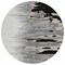 Homeroots 8' Black Gray And Ivory Round Abstract Washable Indoor Outdoor Area Rug 601178 - alternate 6