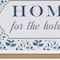 Homeroots 10" X 19" Blue And White Home For The Holidays Wood Framed Art 634264 - alternate 4