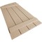 Ekena Millwork Rough Cedar 4 Board Joined Board-n-Batten w/Elliptical Top Faux Wood Shutters, 22W x 40H, PR SHUBJL22X40RCPR - alternate 6