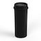 Regal Altair 22 Gallon Round Plastic Black Wastebasket with Swing-Top Lid, Heavy-Duty HDPE ZR-TC-500-22RND-BK+LD-500 - alternate 4
