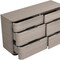 Homeroots 56" Beige Wood Six Drawer Double Dresser 714493 - alternate 4