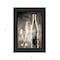Homeroots Moody Gray Wine Glass Still Life 2 Black Framed Print Wall Art 404648 - alternate 3