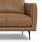 Homeroots 81" Brown Leather Sofa With Black Legs 640993 - alternate 5